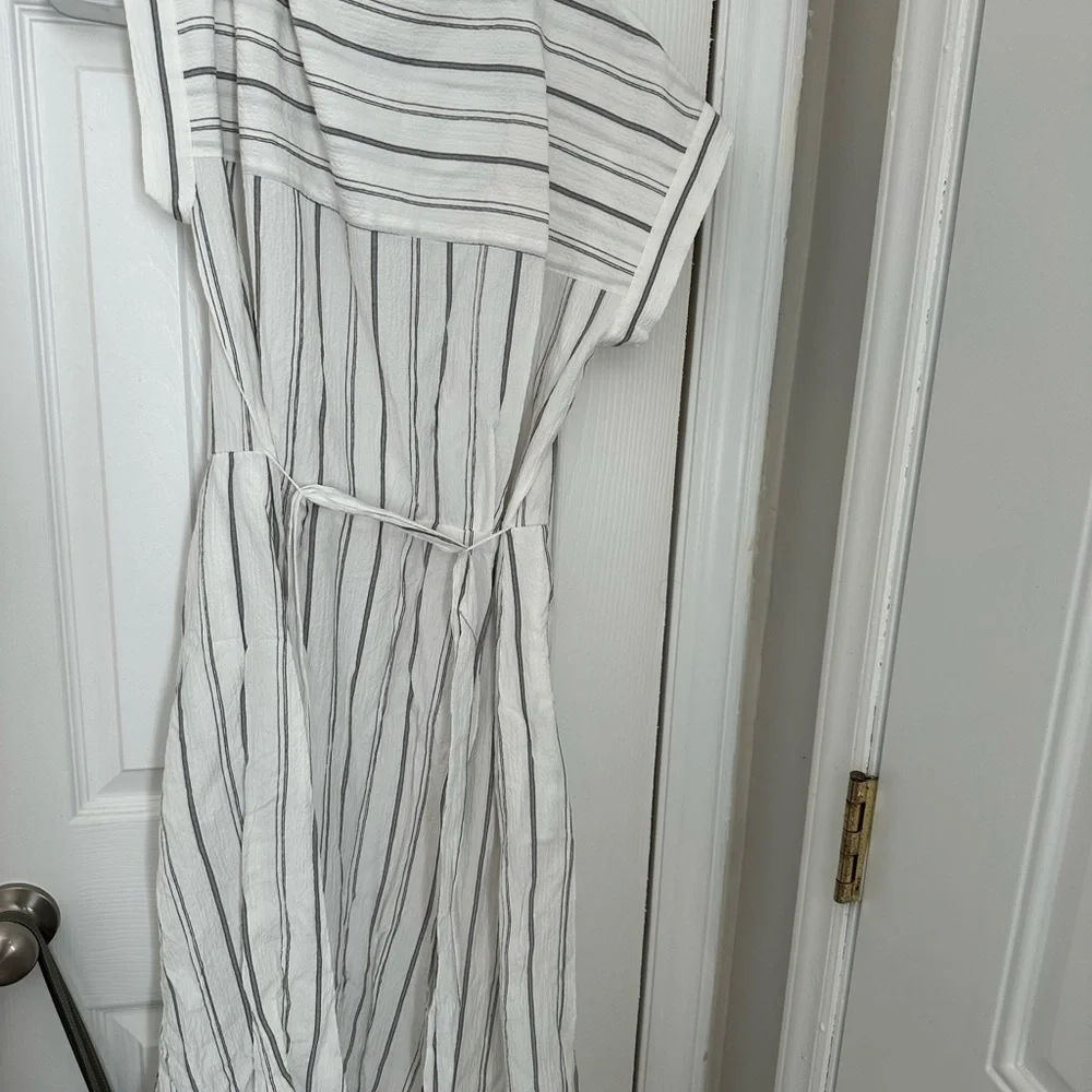 Striped Button-Down Dress - Picture 2 of 7